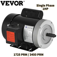 vevor 1 hp electric motor 56c frame single phase 1725 prm 3450 prm 115230v for air compressor pump fans metal cutting machine