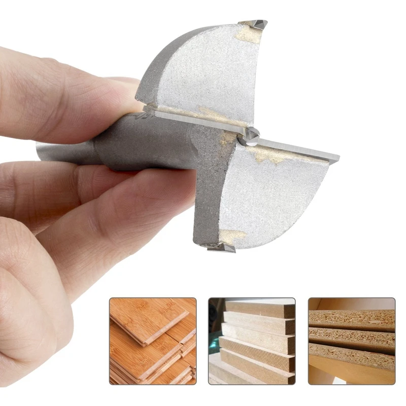 

5-piece set, Fraeser milling cutter Pot drill with center point, wood drill bit carbide 35/40/45/50/60 mm diameter, knothole dri