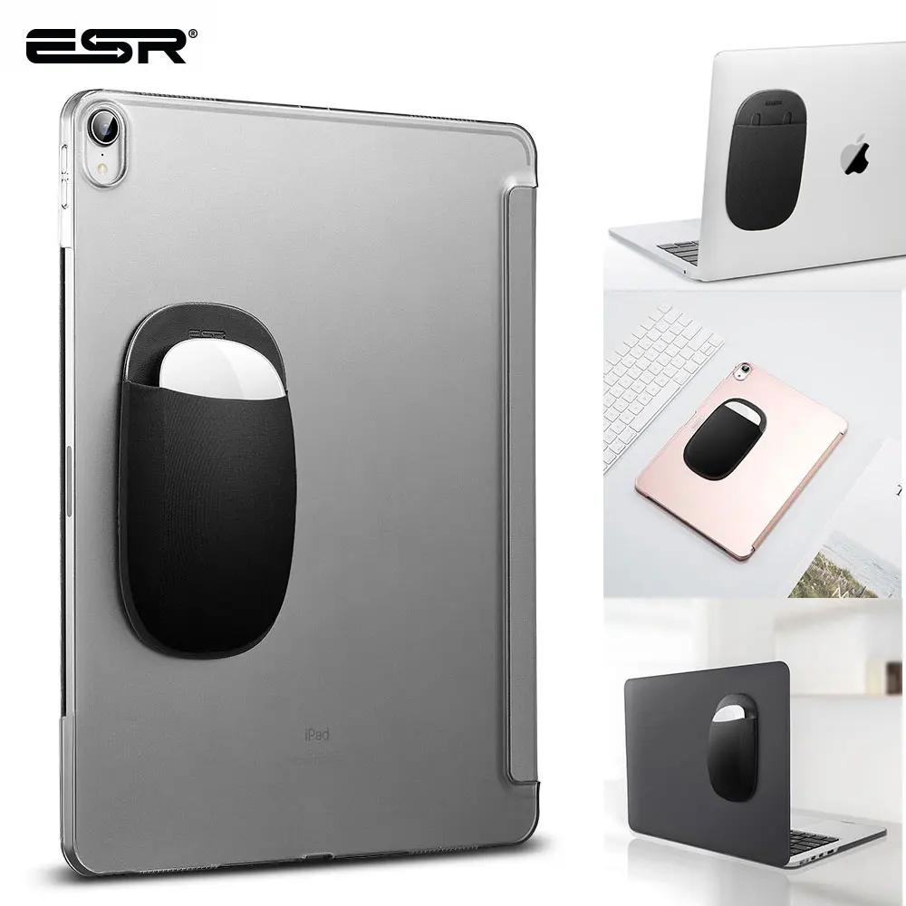 ESR тонкий держатель для мыши волшебных сумок клейкая сумка хранения iPad Macbook
