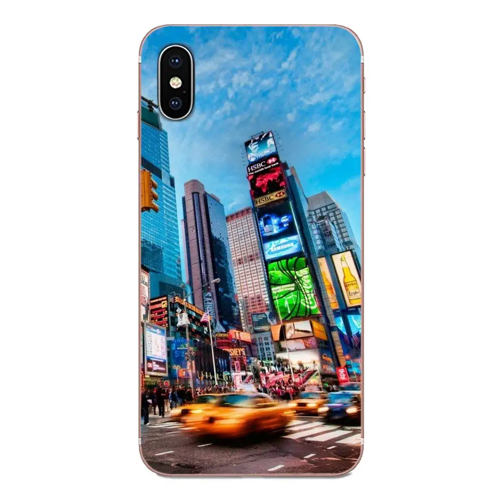 Такси New York City Times Square для LG G3 G4 G5 G6 G7 K4 K7 K8 K10 K40 K50 Q6 Q60 V10 V20 V30 V40 Nexus 5 5X 2017|Бамперы| |