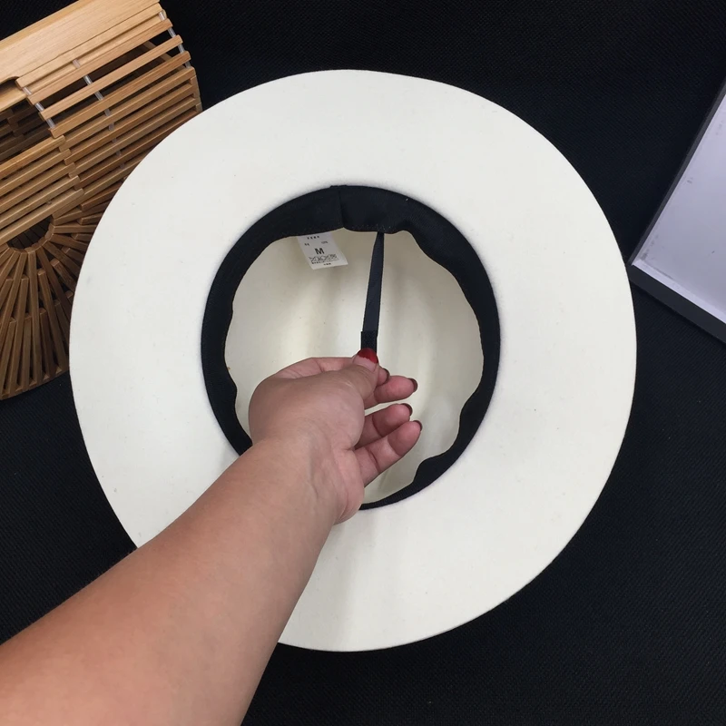 Han edition Стандартная Белая фетровая шерстяная шапка новая английская осенне