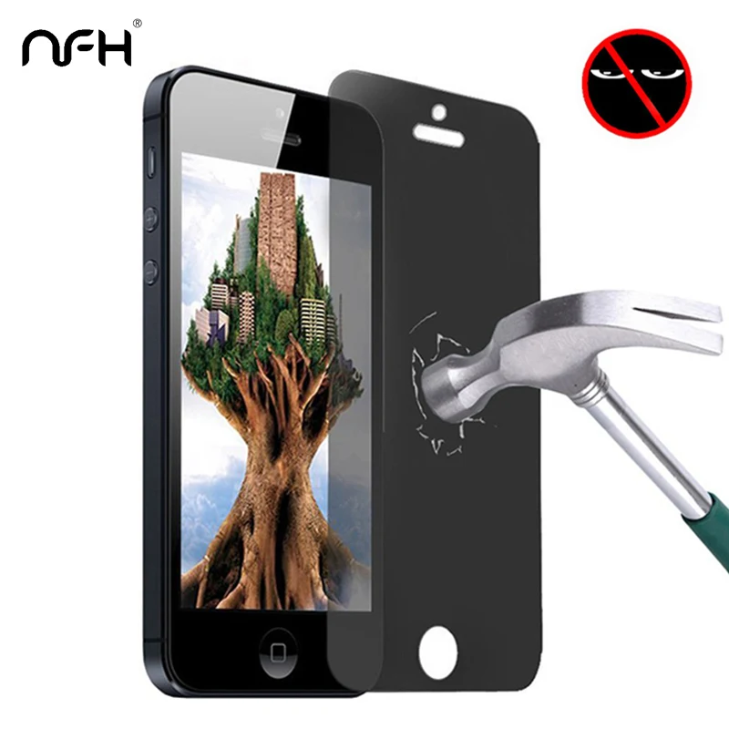 Закаленное антишпионское стекло для Apple iPhone 4 3 шт. защита экрана 9H пленка на 5 SE