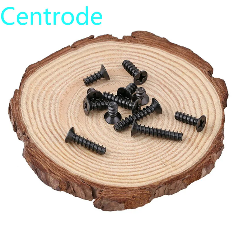 Черные самонарезающие винты Philips с плоским концом потайной головкой хвостом KB