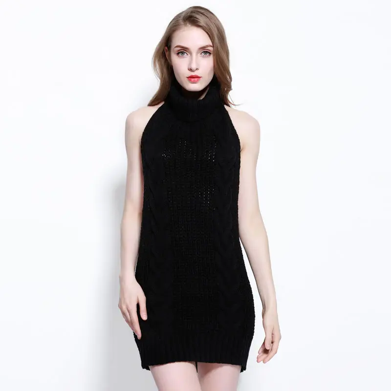 Свитер женский трикотажный с воротником-хомутом красный/розовый/черный/белый |