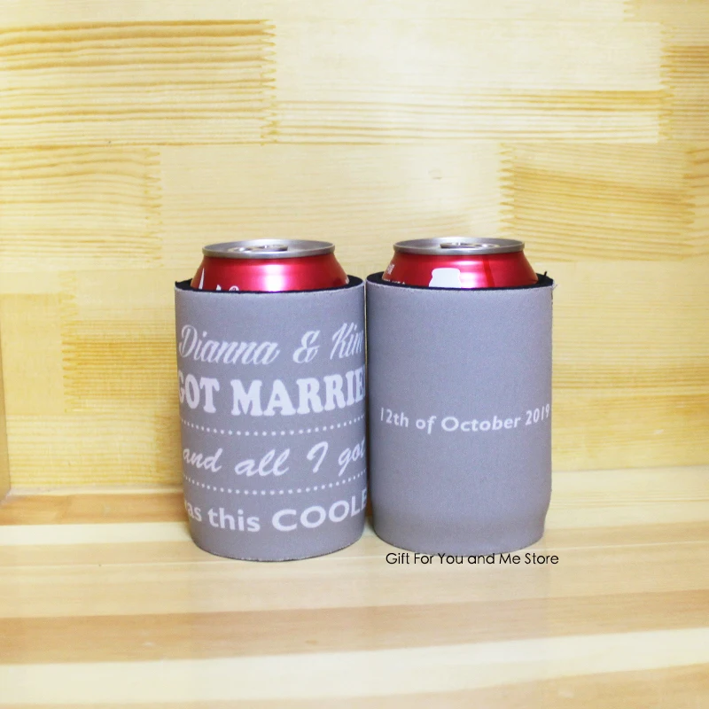 100 шт/лот индивидуальный дизайн Stubby держатель для вашего дня рождения настоящий