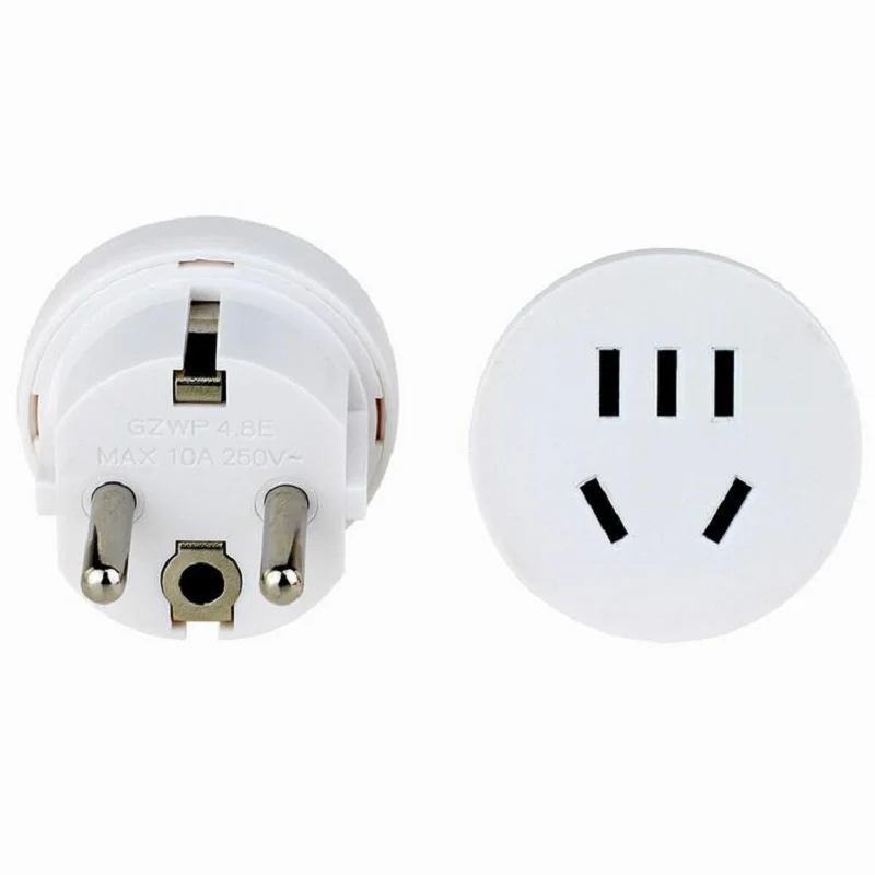 Переходник переменного тока с 2 круглыми контактами, 4,8, для путешествий