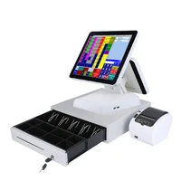 pos computer cash register with 80mm pos printer cash drawer for retailrestaurant pos system