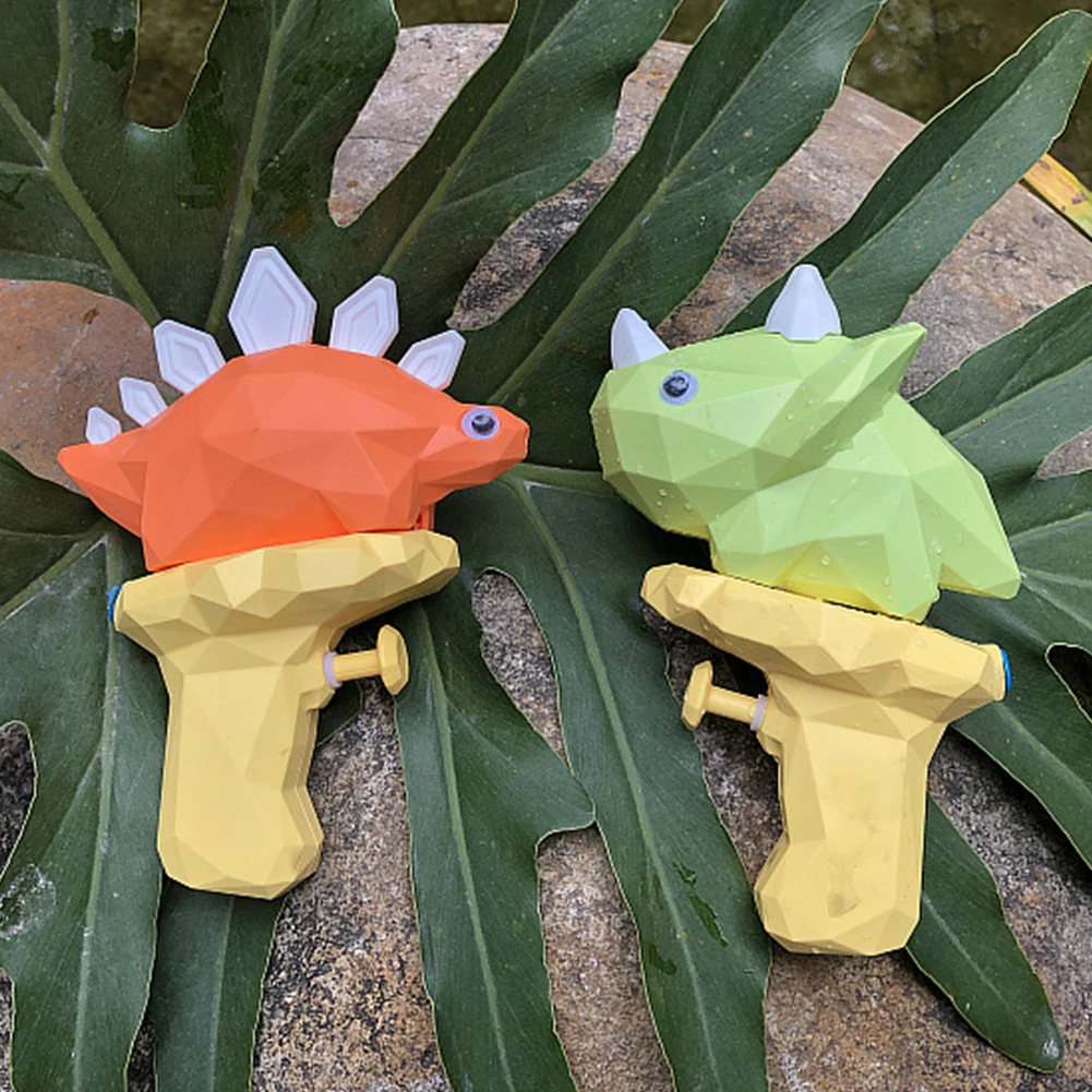 

5pcs Soaker Gifts Bathing Yard Dinosaur Shaped Outdoor Party Squirt Toy Boy Girl Water Pistol Set Swimming Pool Beach Summer