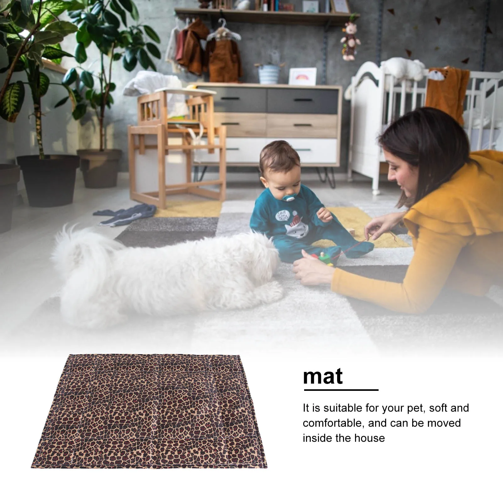 Летняя охлаждающая подстилка для собак и кошек из ледяной шелковой ткани "Dog Mat Summer Cooling Pad For Dogs Cat Ice Silk Blanket Sofa Breathable Pet Bed Washable Small Medium Large Car on".