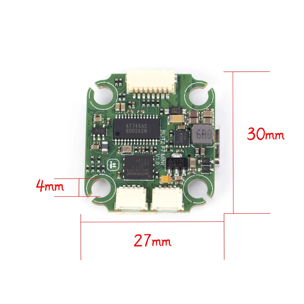 20x20 мм IFlight BLITZ Mini F7 Stack MPU6000 F722 Контроллер полета E55 BLHELI32 55A 4 в 1 ESC 2-6S для FPV дронов |