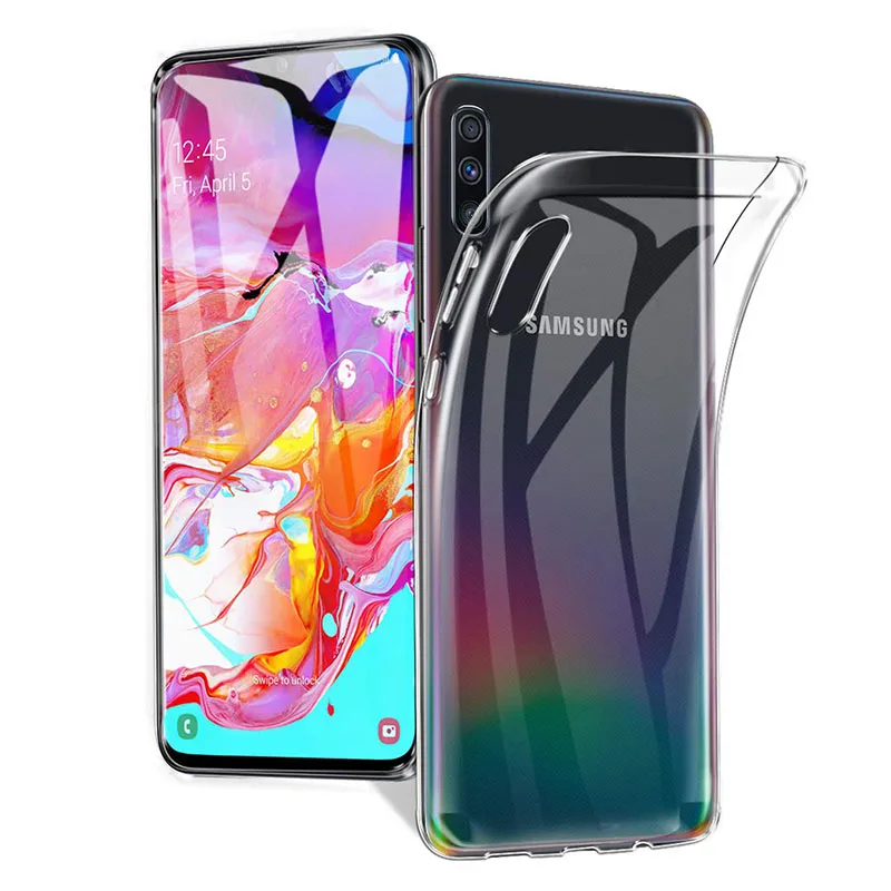 2019 новые брендовые чехлы для телефонов Samsung Galaxy A50 SM A505G A70 мягкие ультра тонкие