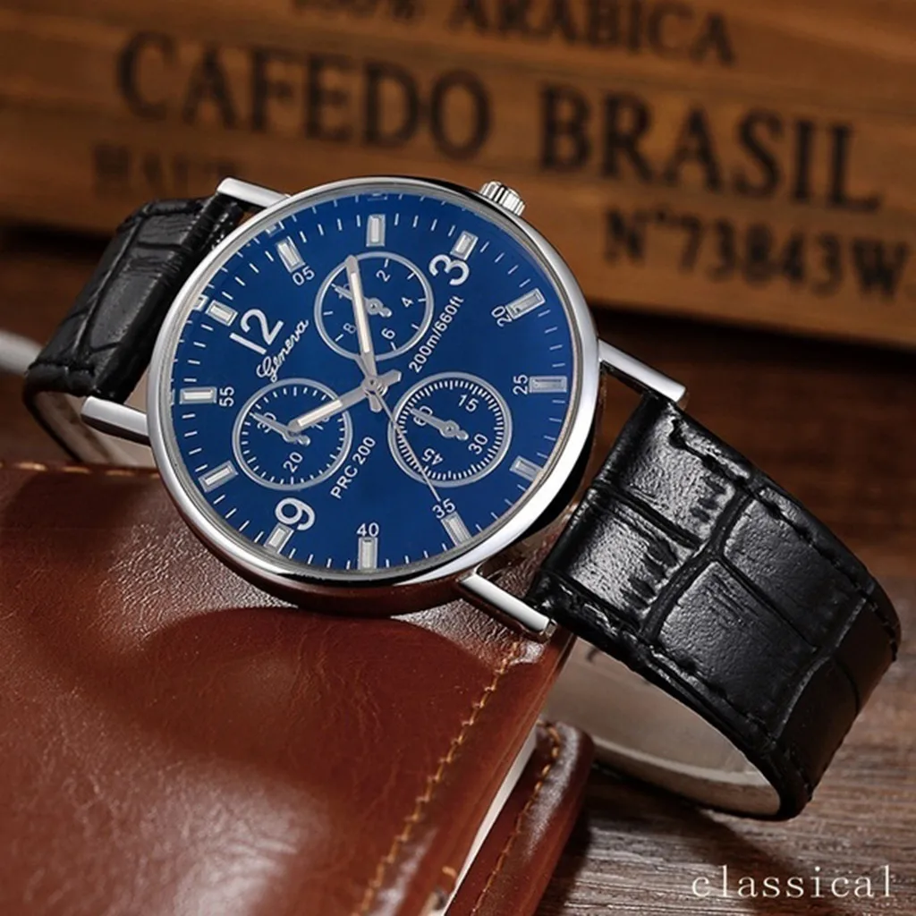 

man watches 2021 modern Fashion Mens Business Black Watches Belt Quartz Men Wrist Watch Casual Watch watches mens