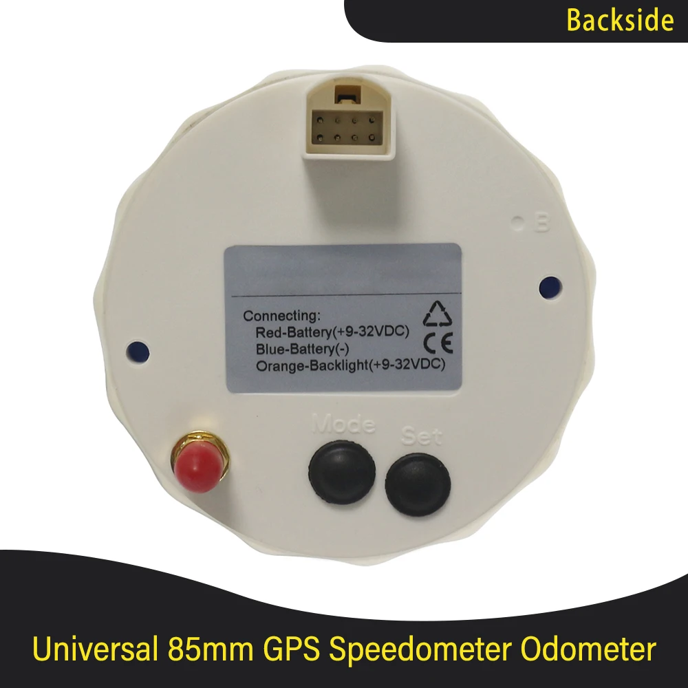 Новый GPS Спидометр для авто лодки морской Одометр 0-35 узлов 0-70 85 мм с подсветкой 8