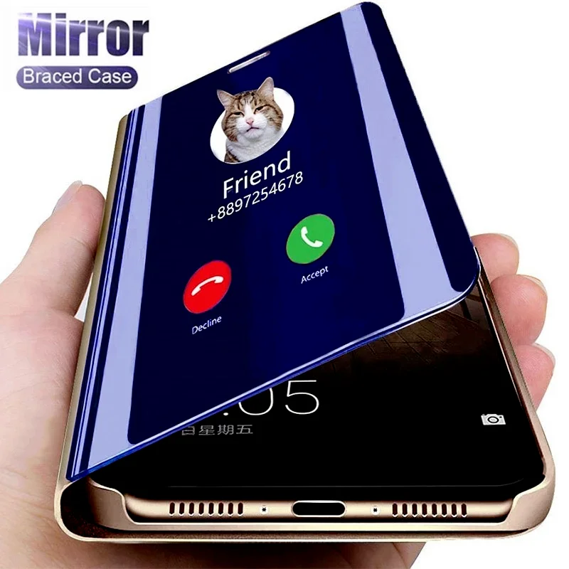 

Зеркальный флип-чехол для Huawei Honor 30 Pro 30s 20s 10i 20i 10 9x Lite Honor7a 8 8s V30 P Smart Z 2021 Y5 Y6 Y7 Y9 2019, чехол для телефона