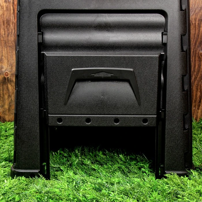 Компостер пластиковый 320 л с крышкой 65 × 75 см черный |