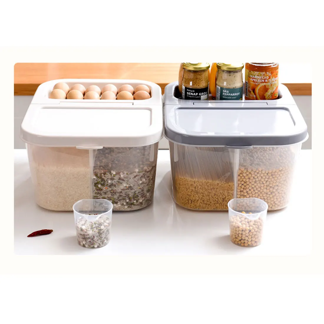 10 кг Бытовая коробка для хранения риса с защитой от насекомых влагостойкий