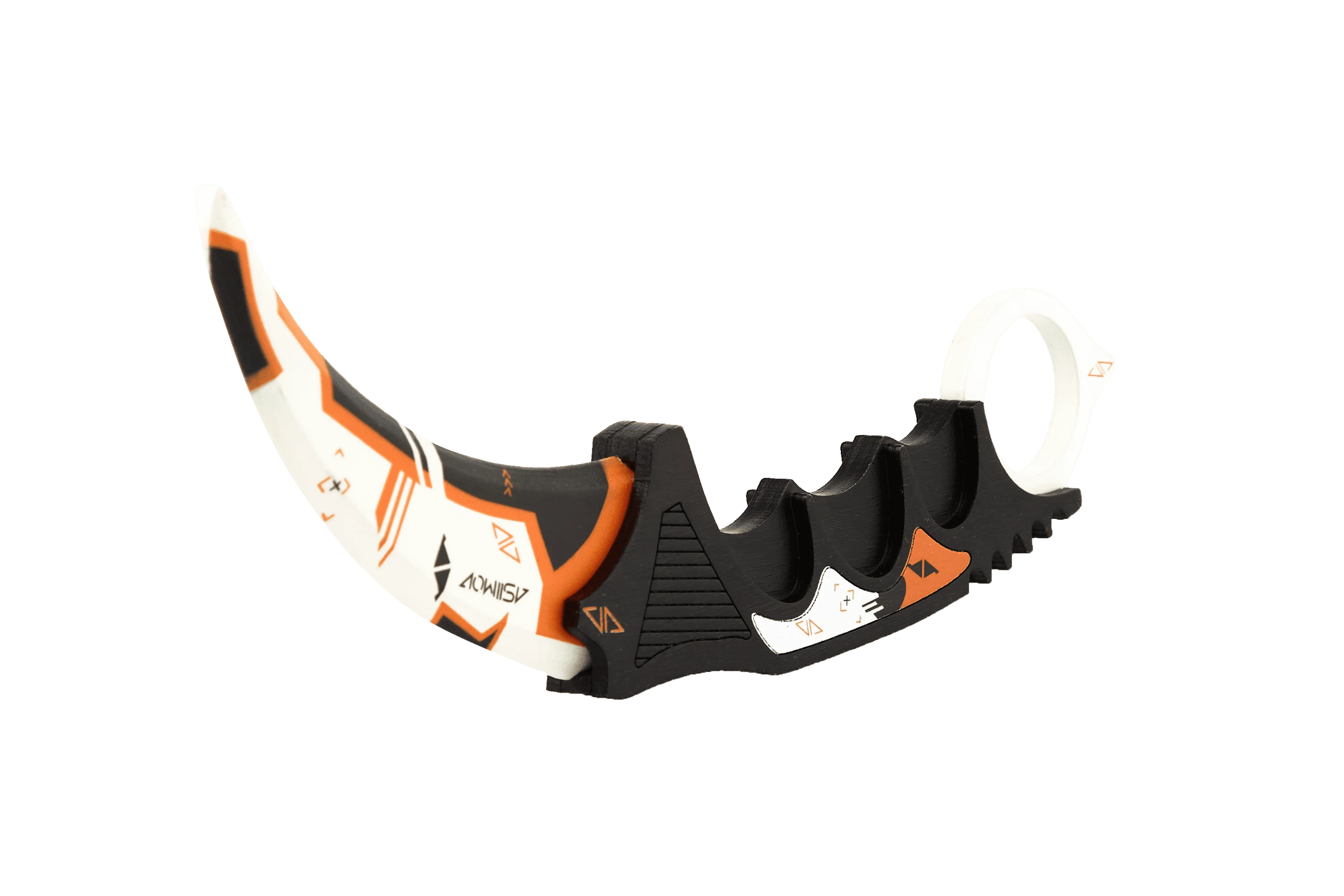 Wooden toy knife kerambit Asimov (wooden replica) KS go/cs go vozwooden children's weapons of wood / Gift for boy (Rubber cartridges)/