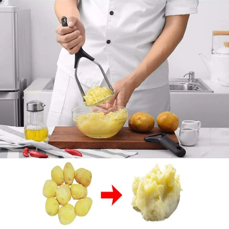 Картофелерезка из нержавеющей стали хорошая ручка гладкая картофелерезка пресс