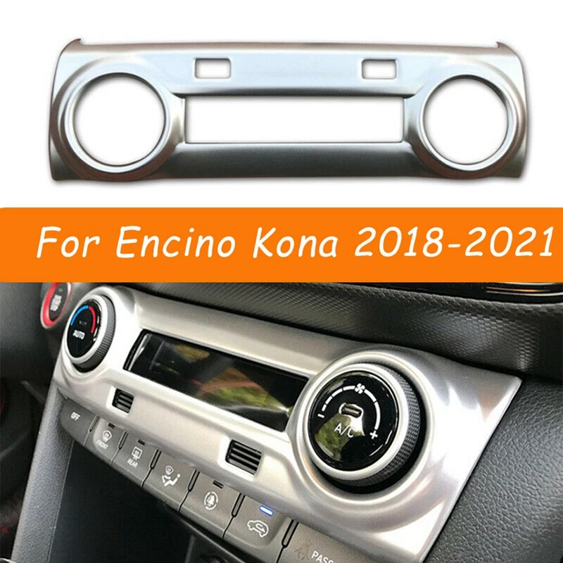 

ABS Хромированная центральная консоль переменного тока панель переключателя декоративная отделка для Hyundai Encino Kona 2018-2021
