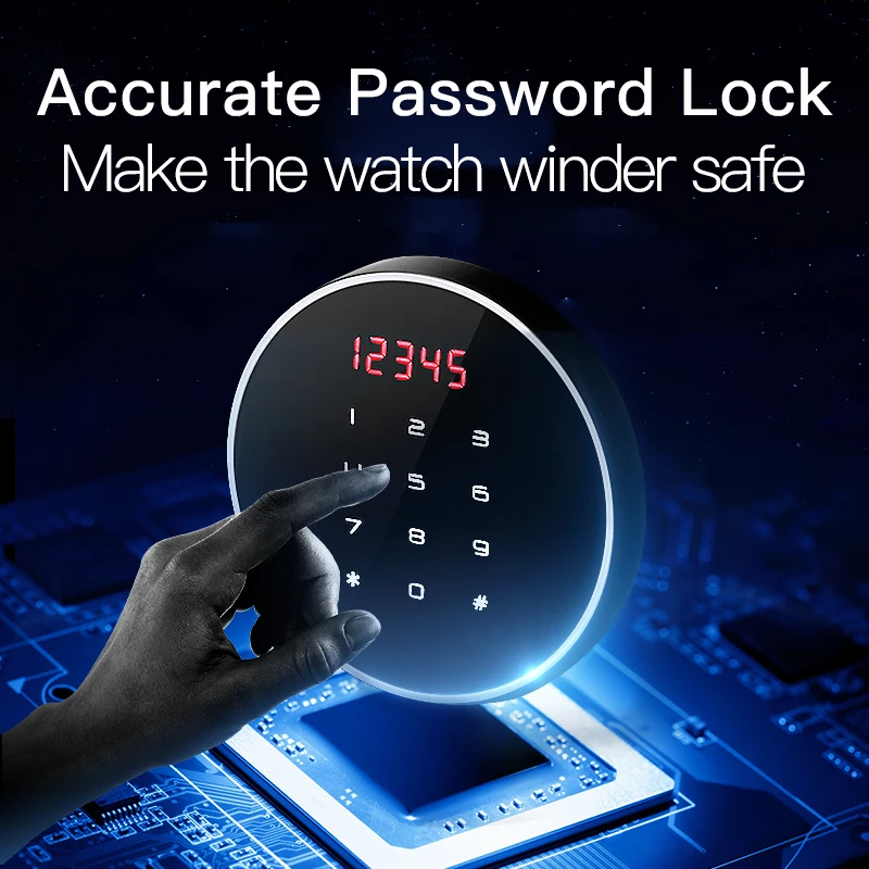 

safe Watch Winder Carbon Fiber Watch Holder Display box Automatic Mechanical Watch Winder