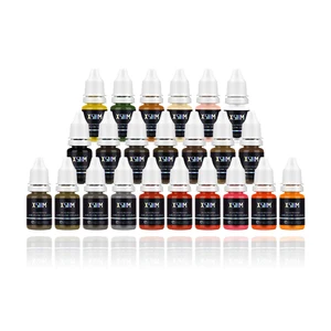 23 Цвета, полуперманентный макияж, чернила для бровей, губ, линия глаза, цветные микроблейдинг, пигмент для бровей, цветные чернила для татуировок