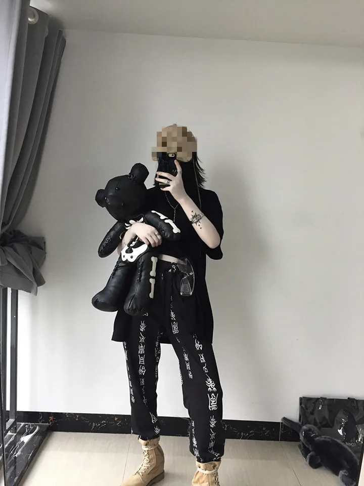 Ruibbit Новая Осенняя уличная одежда для женщин Свободные готика Харадзюку BF