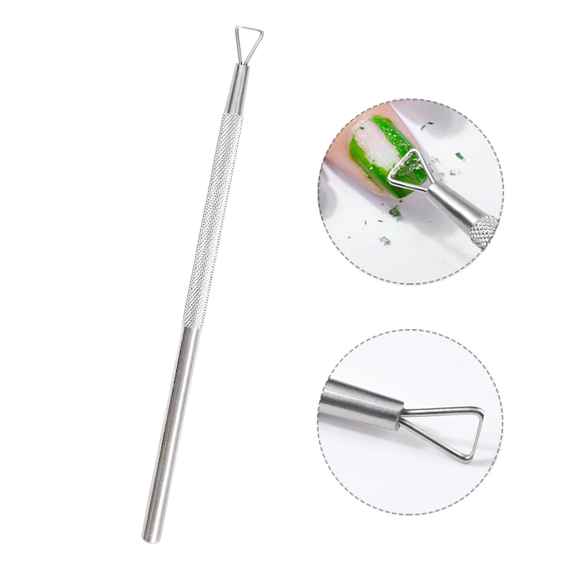 

1PcStainless Steel Nail Remover For Gel Polish Removal Cleaner Tools Polish Remover Nail salon supplies For Nails Art Decoration