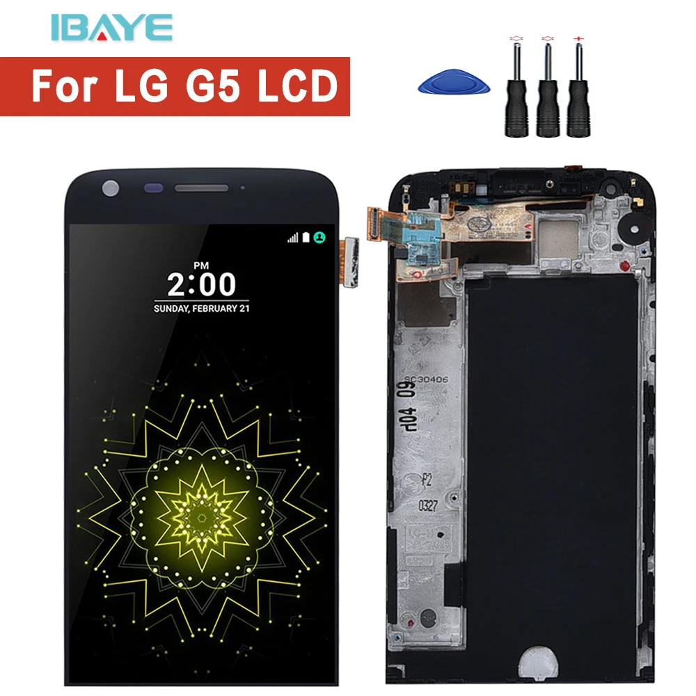 AAA + дисплей для LG G5 lcd сенсорный экран с рамкой дигитайзер запасной ЖК 5 3 ''H850