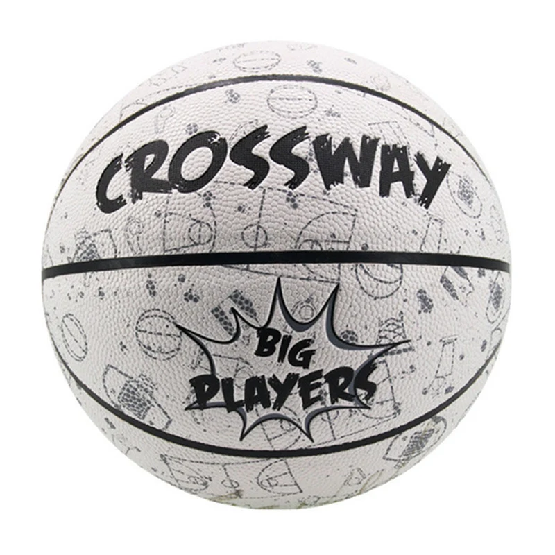 Баскетбольные мячи для взрослых CROSSWAY Street, баскетбольные мячи размером 5/7, баскетбольные мячи из ПУ для девочек с насосом, Сетчатая Сумка, ули...