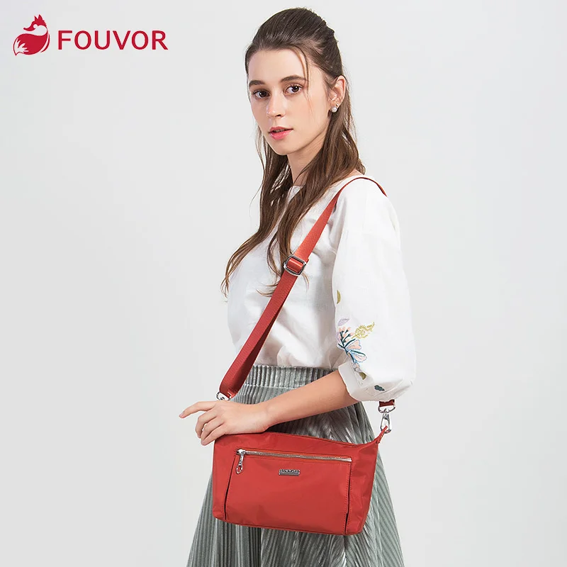 

Fouvor 2023 Oxford Waterproof Messenger Bag for Women Nylon Large Capacity Shoulder Bags 2858-20