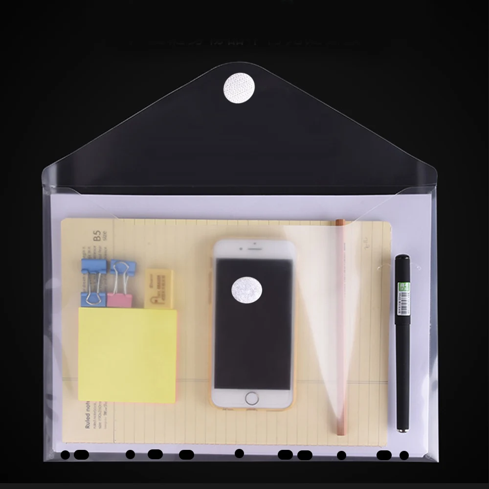 5 шт. бумажные пакеты с крючком и петлей для документов | Канцтовары офиса дома