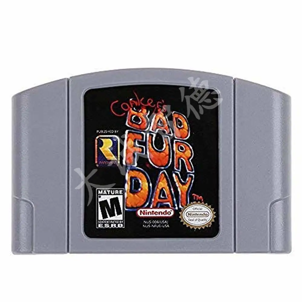 Игровая картридж Консоль Nintendo 64 N64 версия для США видеоигр Bad Fur Day США| |