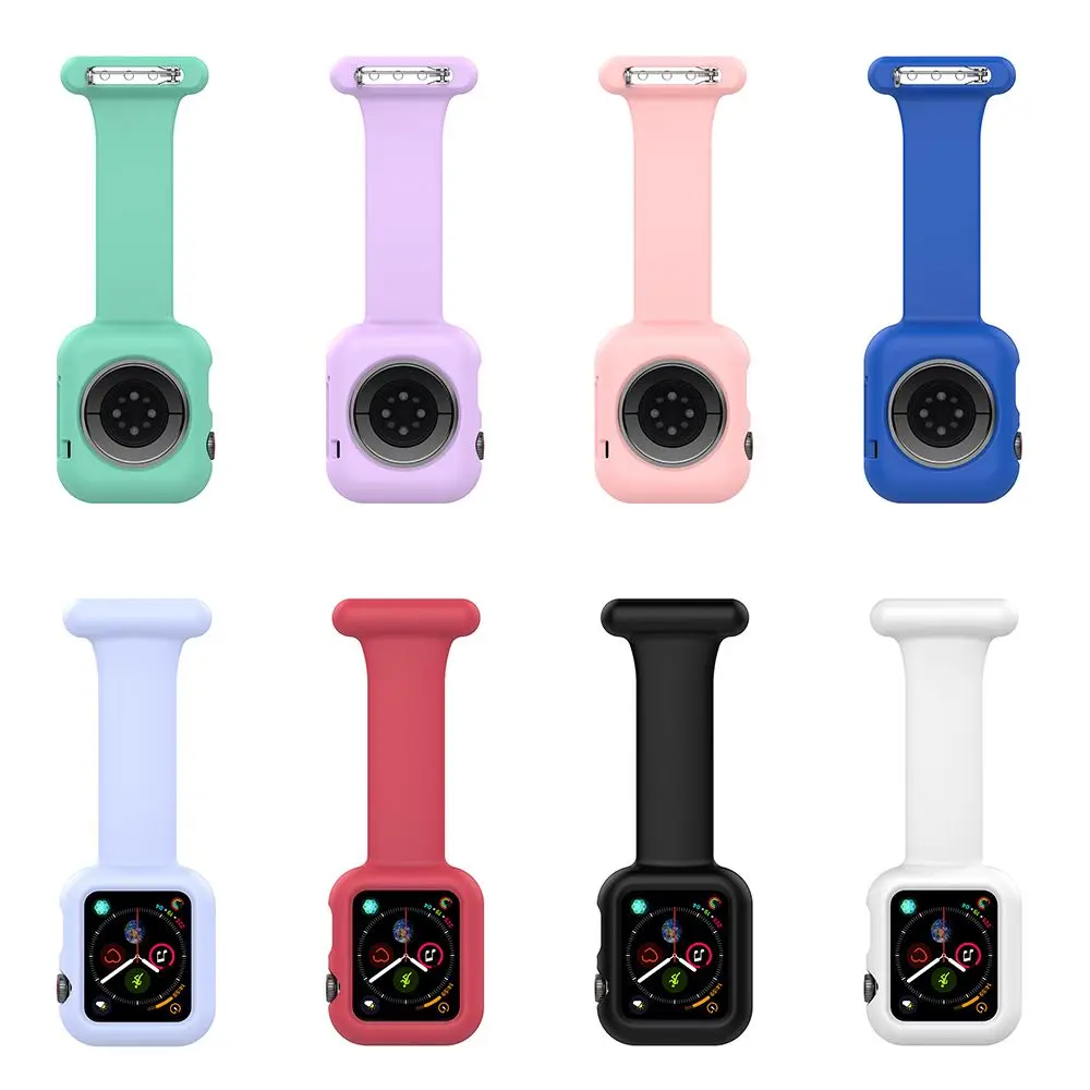 Soft Case Cover Protector Accessories Pin Bracelet Silicone Frame Silicone Strap Nurse For Apple Watch 7 6 SE 5 4 3