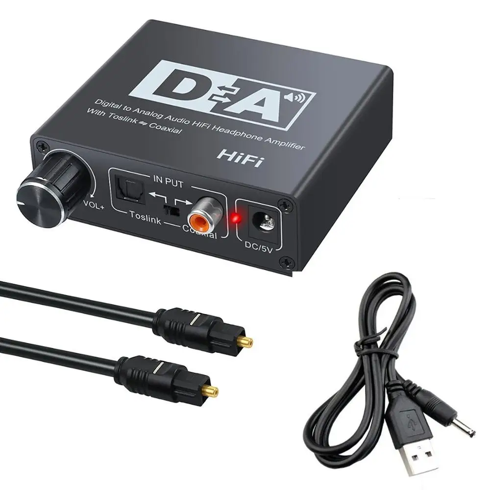 Оптический Toslink к коаксиальным и Coxial оптическим RCA 3 5 мм DAC коаксиальный