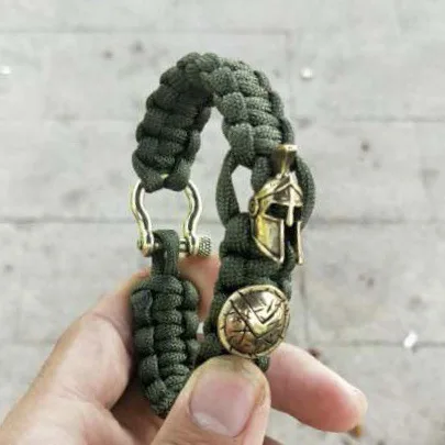 1 Набор бусы на веревочке DIY Подвеска пряжка для ремней ножа Paracord металлические подвески для паракордовых браслетов аксессуары