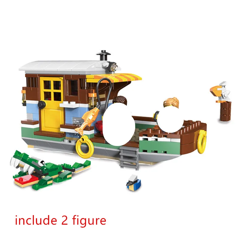 Creator 3 в 1 водонепроницаемая лодка для дома строительные блоки комплект кирпичи