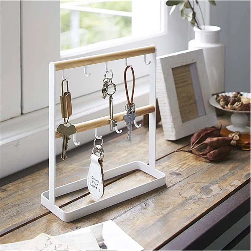 Настольная металлическая стойка для украшений Настольный стеллаж хранения в