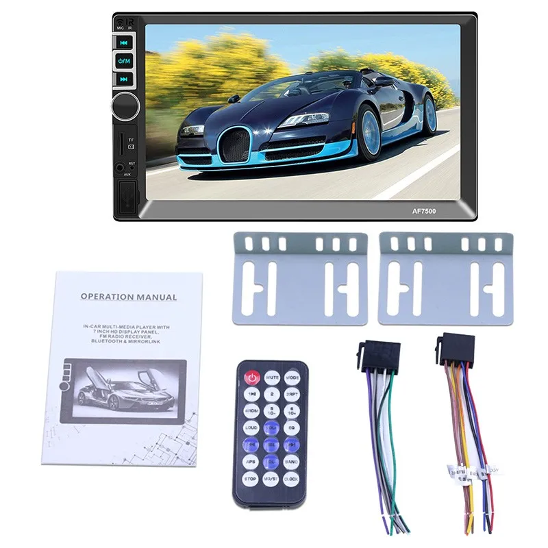 Автомобильный мультимедийный плеер 2 Din FM радио Bluetooth беспроводная стереосистема
