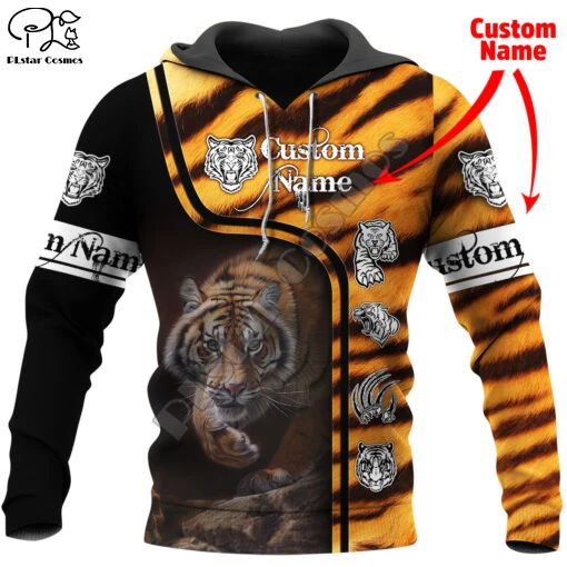 

PLstar Cosmos Animal Tiger Tattoo Camo Wild Beast Tracksuit Pullover Streetwear 3DPrint Men/Women Autumn Casual Funny Hoodies A5