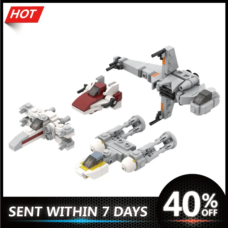 Star Space Plan Micro Rebel starfighter оригинальная Трилогия детские игрушки строительные блоки