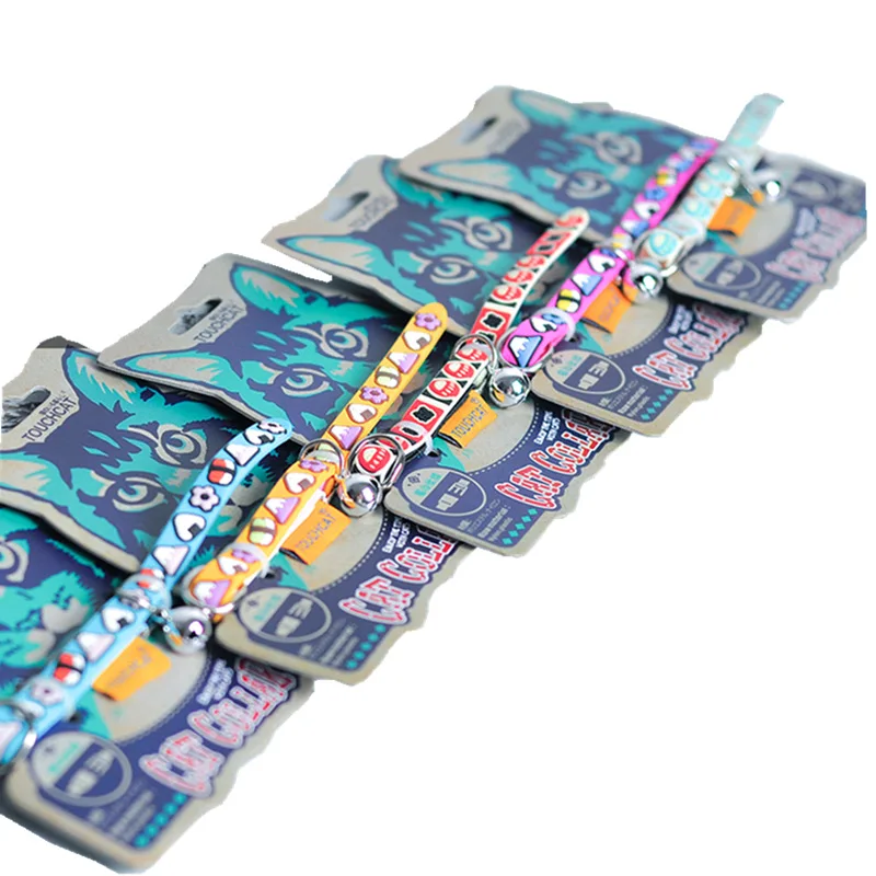 Ошейник с колокольчиком для кошек аксессуар домашних животных на удачу|Ошейники