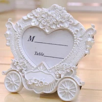 100pcs fairy tale themed wedding favors mini carriage photo frame place card holder wedding favors party table decor sn2052