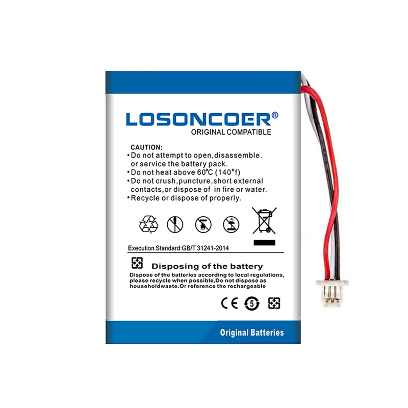 100% Original LOSONCOER 2200mAh L-LB2 Battery For Logitech Mx1000 MX 1000 M-RAG97 Wireless Mouse 190247-1000 | Электроника