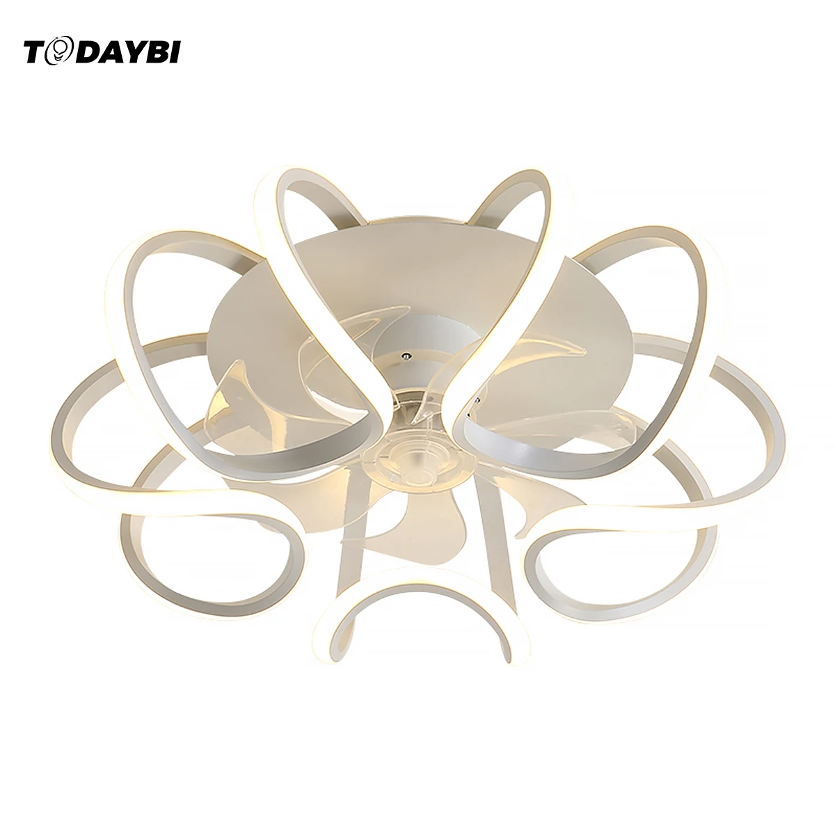 Светодиодный потолочный вентилятор с подсветкой украшение для спальни