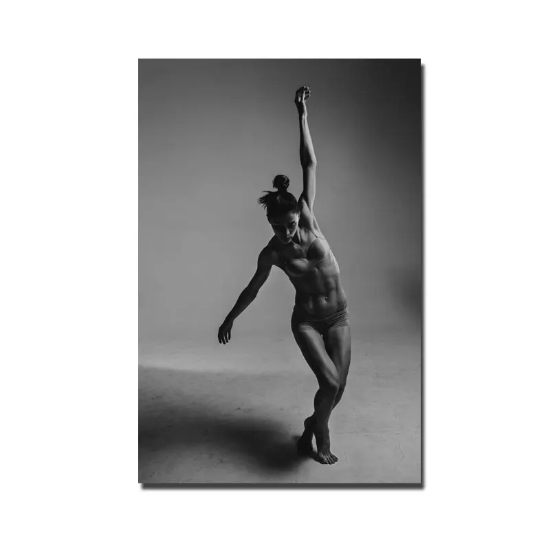 Абстрактная настенная живопись Черно белый нидридный постер красота Спорт Woeme