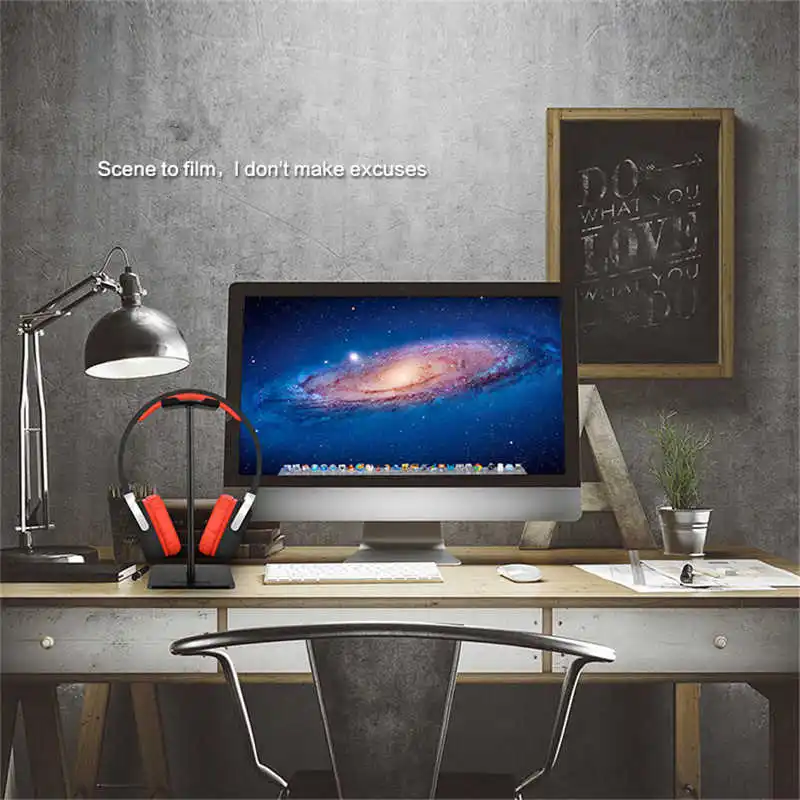 

Wireless Headphone Stand Aluminum Support Headset Stand Rod ABS Soft Headrest Solid Base for Bluetooth Headsets, Gaming Headsets