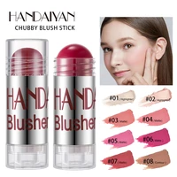 handaiyan fat crayon blush stick moisturizing smooth rouge pencil blush strip cream blush stick rouge