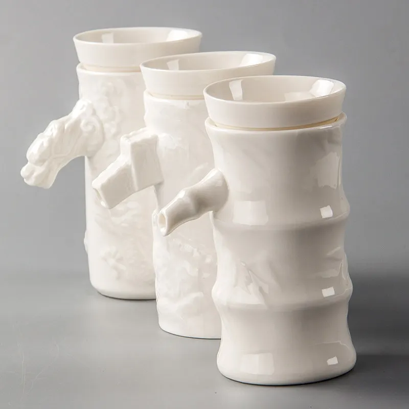 Ситечко для заваривания чая фильтр из белого фарфора стеклянный чайный набор