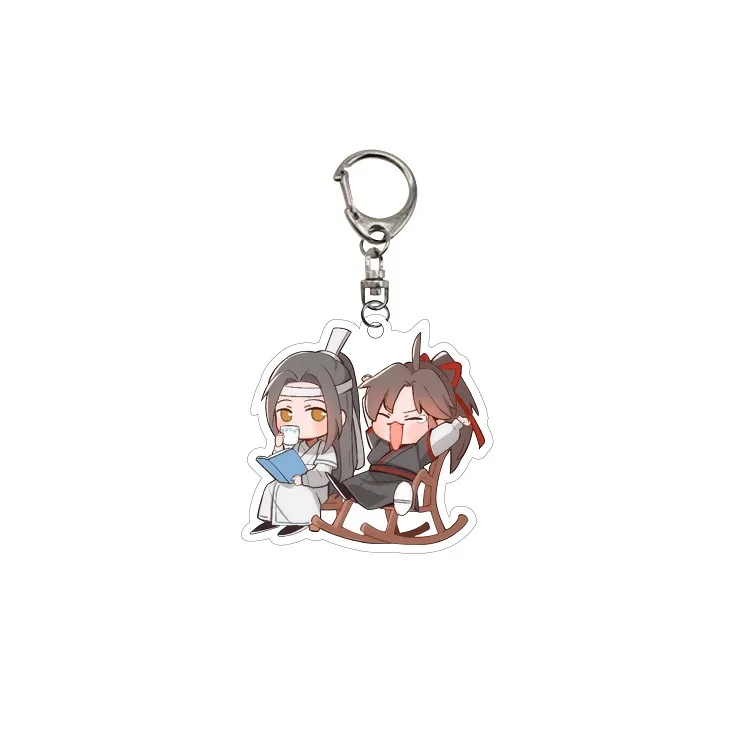 

Japanese Anime keychains ONE PUNCH-MAN Cool Anime Figures Acrylic Double-Sided Pendant Key Chains Car Pendant Toy Gifts