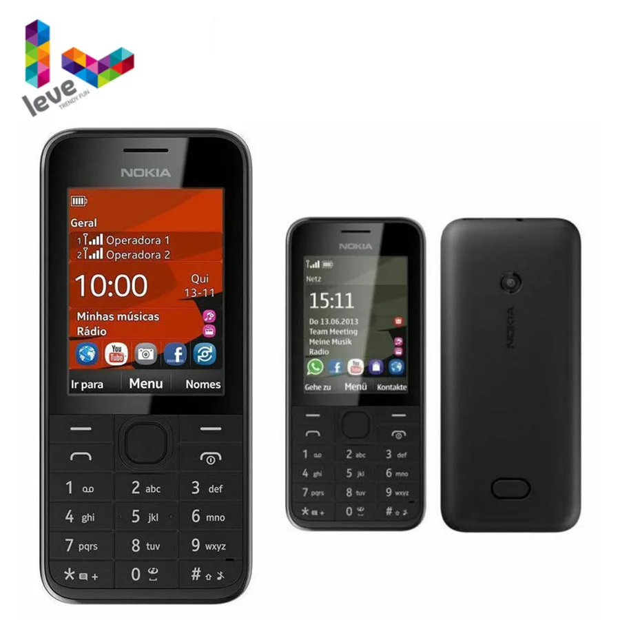 Телефон Nokia 208 иврит с одной Sim-картой поддержка GSM клавиатура арабский и русский